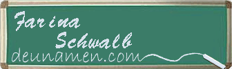 Farina Schwalb Visitenkarte